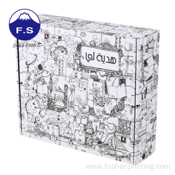 Random pattern luxury cardboard corrugated box packaging